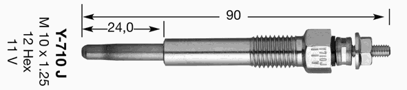 7880 NGK bujía de precalentamiento