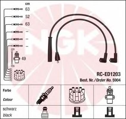 Juego de cables de bujias NGK 5904 precio, desde 15,71 EUR