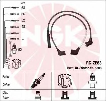 5388 NGK juego de cables de encendido