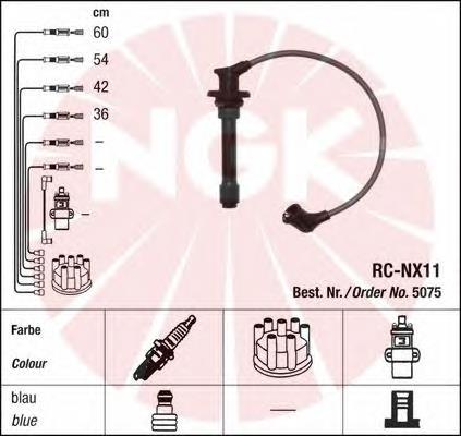 Juego de cables de encendido 5075 NGK