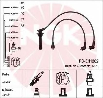RC-EH1202 NGK cables de bujías