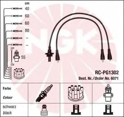 Juego de cables de bujias NGK 6071 precio, desde 48,75 EUR