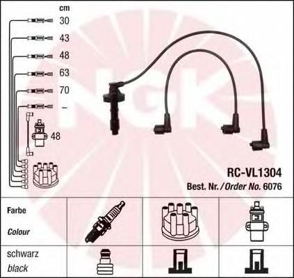 Juego de cables de encendido 6076 NGK