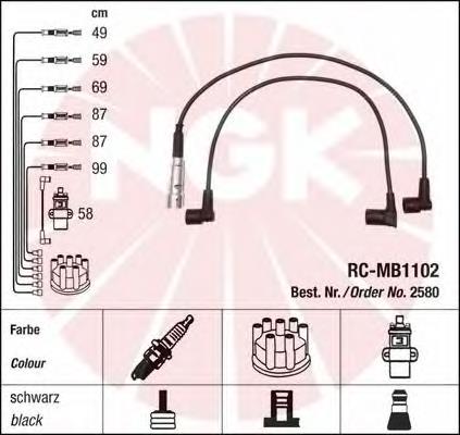 Comprar 2580 NGK Cable de bujía
