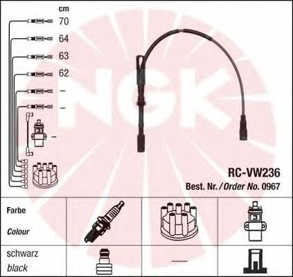Juego de cables de bujias NGK 0967 precio, desde 123,94 EUR