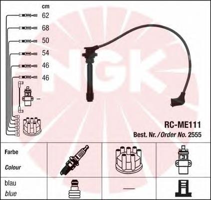 Juego de cables de encendido 2555 NGK