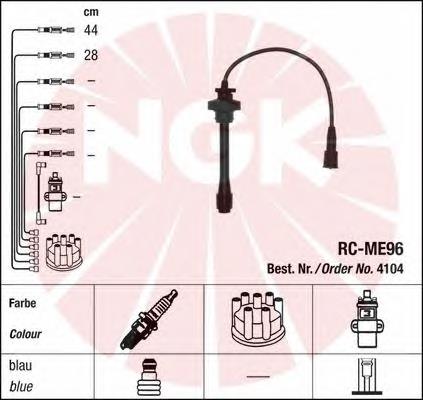 Cables de encendido NGK 4104