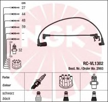 Juego de cables de encendido 2993 NGK