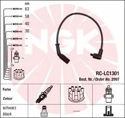 2997 NGK cables de bujías