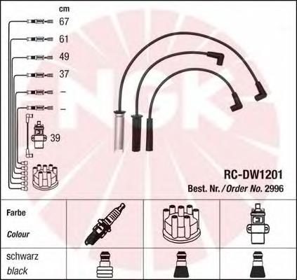 Juego de cables de encendido 2996 NGK