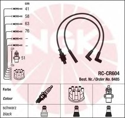 Juego de cables de encendido 8485 NGK