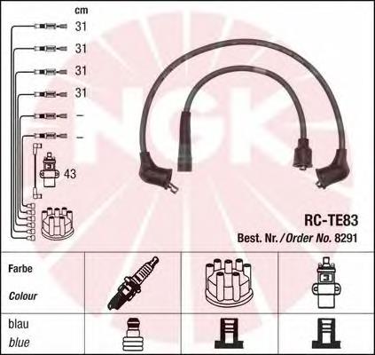 Juego de cables de bujias NGK 8291 precio, desde 24,14 EUR