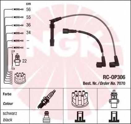 Comprar 7070 NGK Cable de bujía