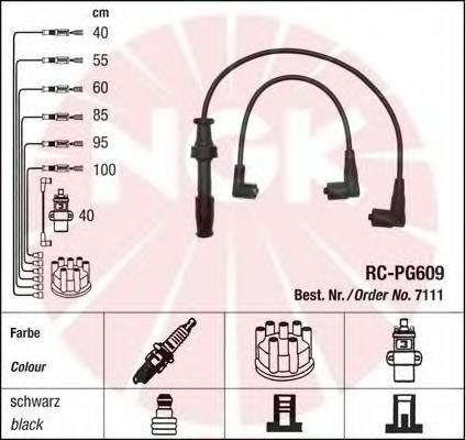 Juego de cables de encendido 7111 NGK