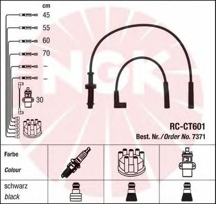 Juego de cables de encendido 7371 NGK