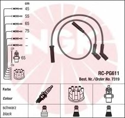 Juego de cables de encendido 7319 NGK