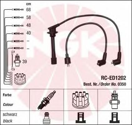 Juego de cables de bujias NGK 0350 precio, desde 44,55 EUR