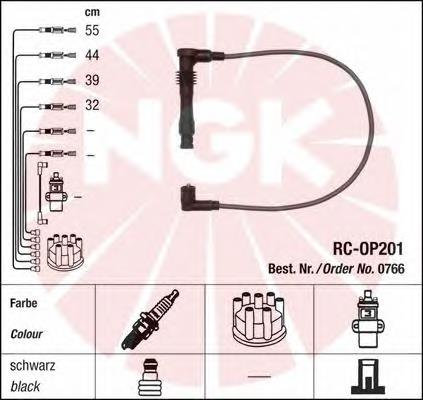 0766 NGK juego de cables de encendido