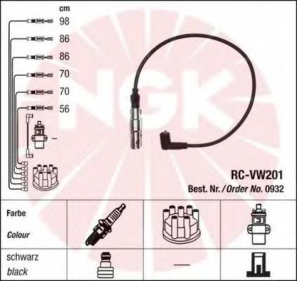 Cables de encendido NGK 0932