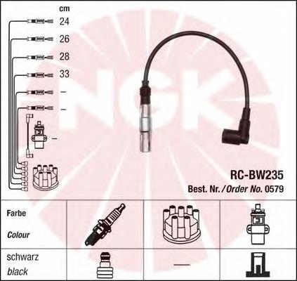 Juego de cables de encendido 0579 NGK