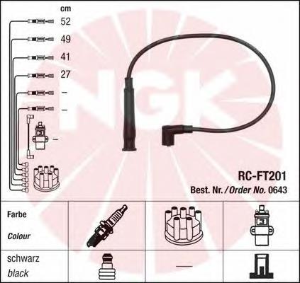 Cables de encendido NGK 0643