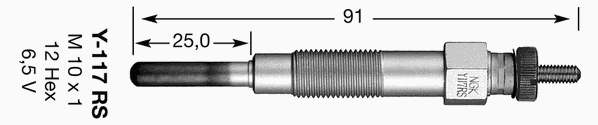 Bujía de incandescencia 2930 NGK