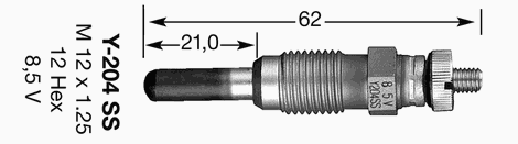 7629 NGK bujía de incandescencia