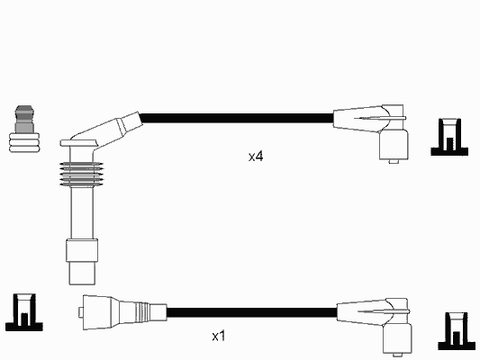 Cables de bujías 7070 NGK