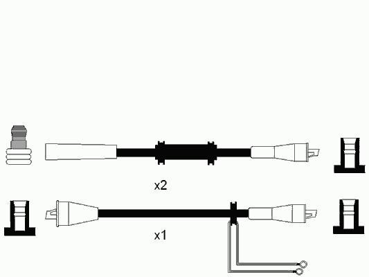 Cables de bujías 6980 NGK