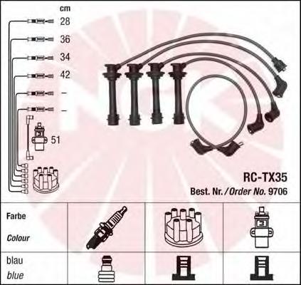 Comprar 9706 NGK Cable de bujía
