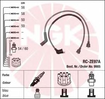 Juego de cables de bujias NGK 9905 precio, desde 74,53 EUR