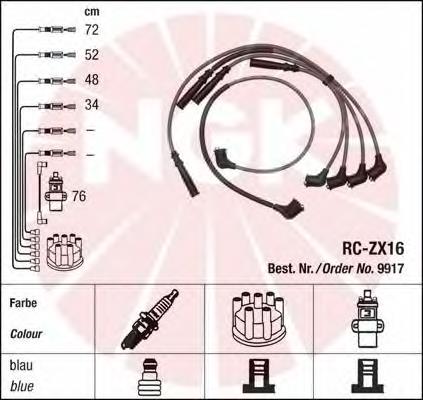 Juego de cables de encendido 9917 NGK