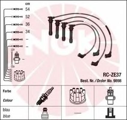 Cables de bujías 9898 NGK