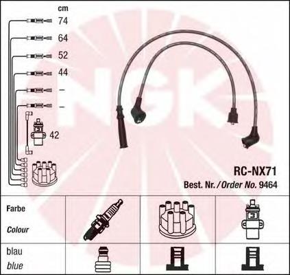 Juego de cables de encendido 9464 NGK