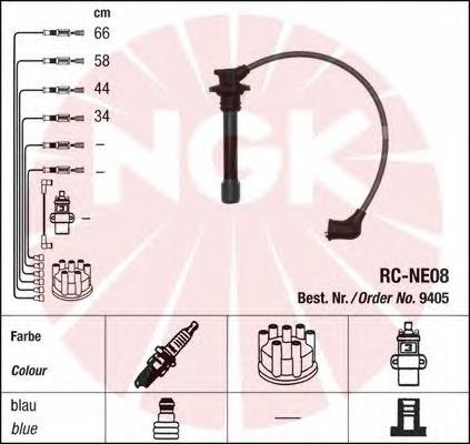 Juego de cables de encendido 9405 NGK