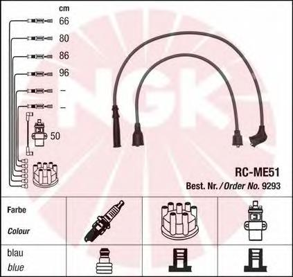 Juego de cables de encendido 9293 NGK