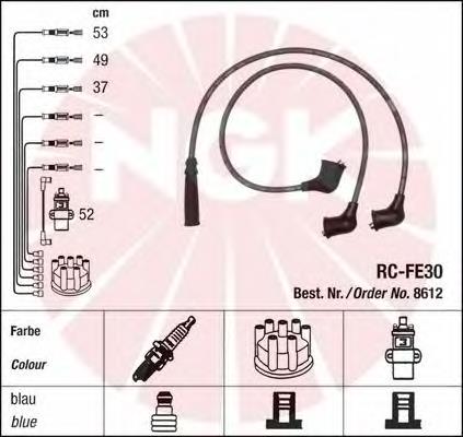 Juego de cables de bujias NGK 8612 precio, desde 36,90 EUR