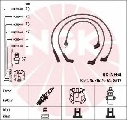 Juego de cables de encendido 8517 NGK