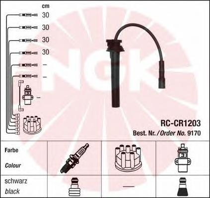 Cable de encendido central 9170 NGK