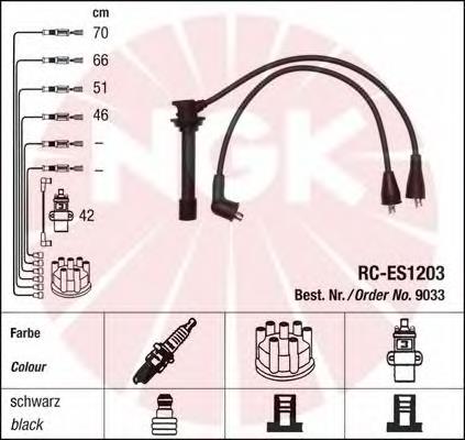 9033 NGK juego de cables de encendido