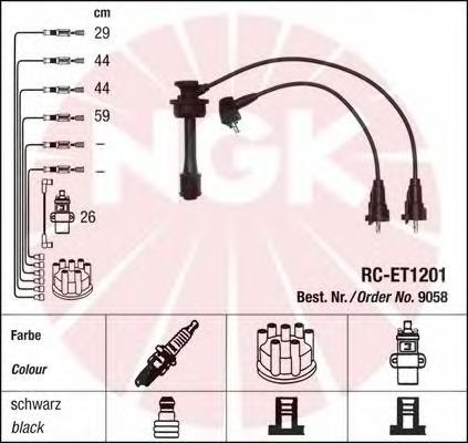 9058 NGK juego de cables de encendido