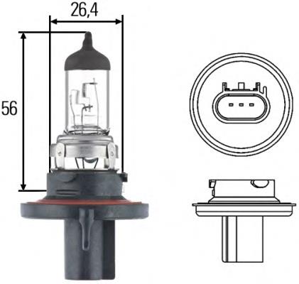 Bombilla halógena 8GJ008837121 HELLA