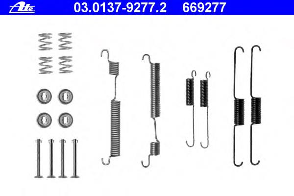03.0137-9277.2 ATE juego de reparación, frenos traseros