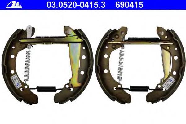 Zapatas de frenos de tambor traseras BBS1026K Borg&beck