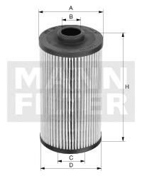 Filtro de aceite motor Mann-Filter HU7116Z