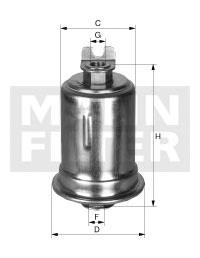 WK61426X Mann-Filter filtro combustible