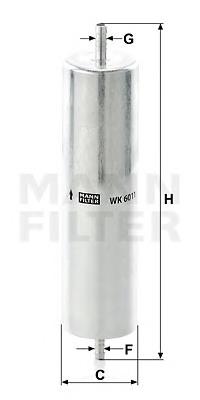 Filtro combustible Mann-Filter WK6021 precio, desde 16,60 EUR