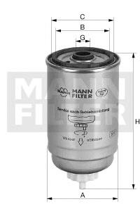 Filtro combustible WK7162X Mann-Filter
