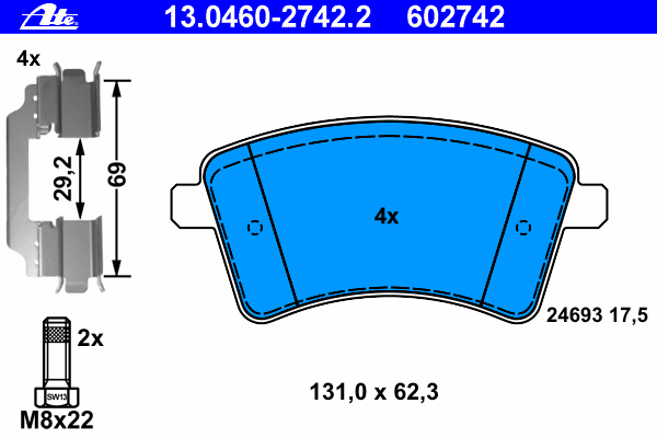 Pastillas de freno delanteras PF0661 Magneti Marelli