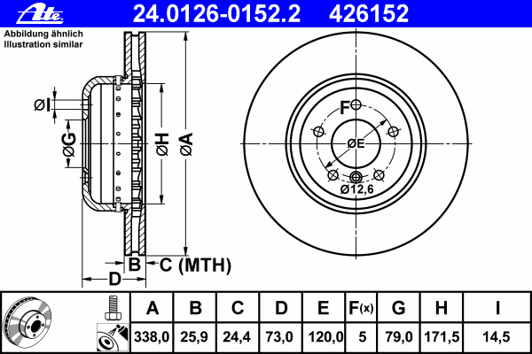 Freno de disco delantero CD7811V Bremsi